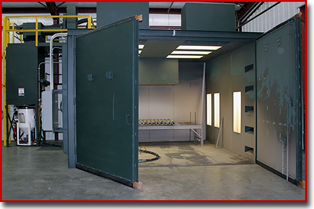 Hoffman 200 SF grit blast room