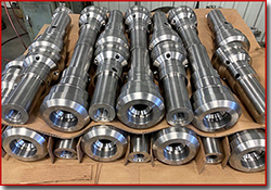machining steel roller axles