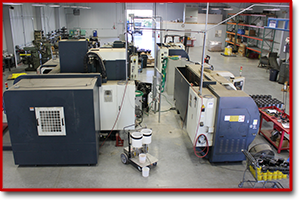 interior view of machine shop