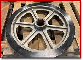 Finished black wheel