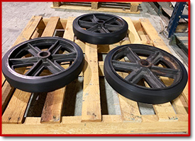 Finished black wheels